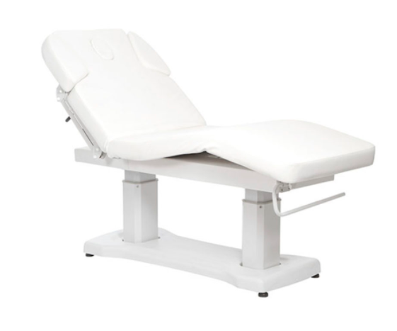 TABLE DE MASSAGE ELECTRIQUE 4 MOTEURS MEDIKALUX BASE BLANC AVEC CHAUFFAGE EN PROMO 